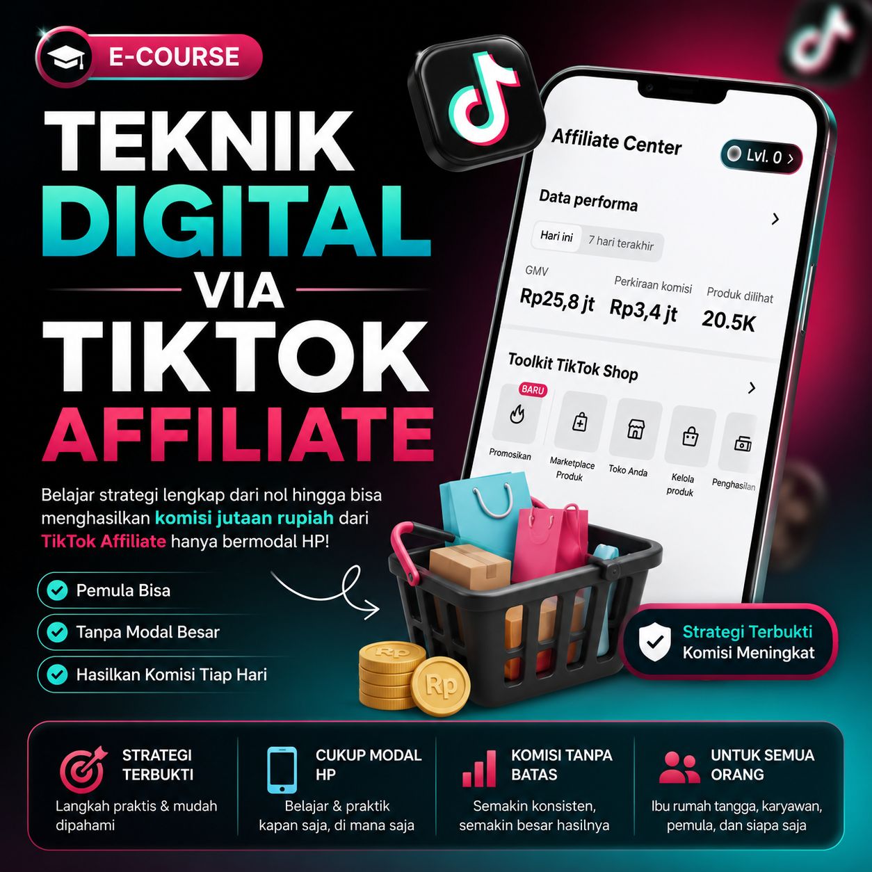 Teknik Digital via Tiktok Affiliate